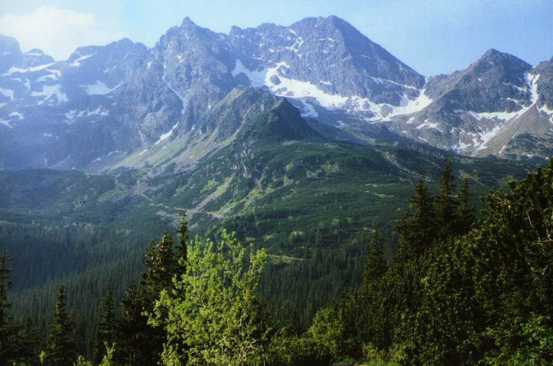 Panorama szczytów okalających Dolinę Gąsiennicową