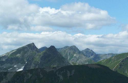 Widok z Kończystego na Tatry Wysokie